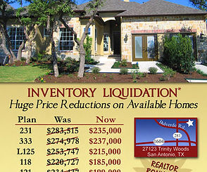 Woodside Homes Inventory Flyer