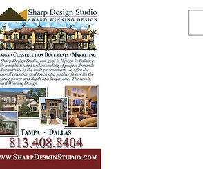 Sharp Design Studio Postcard Back