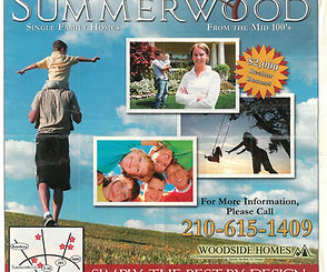 Woodside Homes Newspaper Ad
