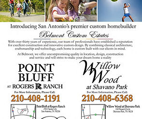 Belmont Custom Homes Flyer