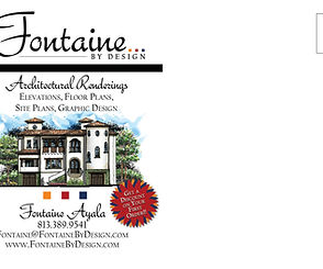 Fontaine By Design Postcard Back